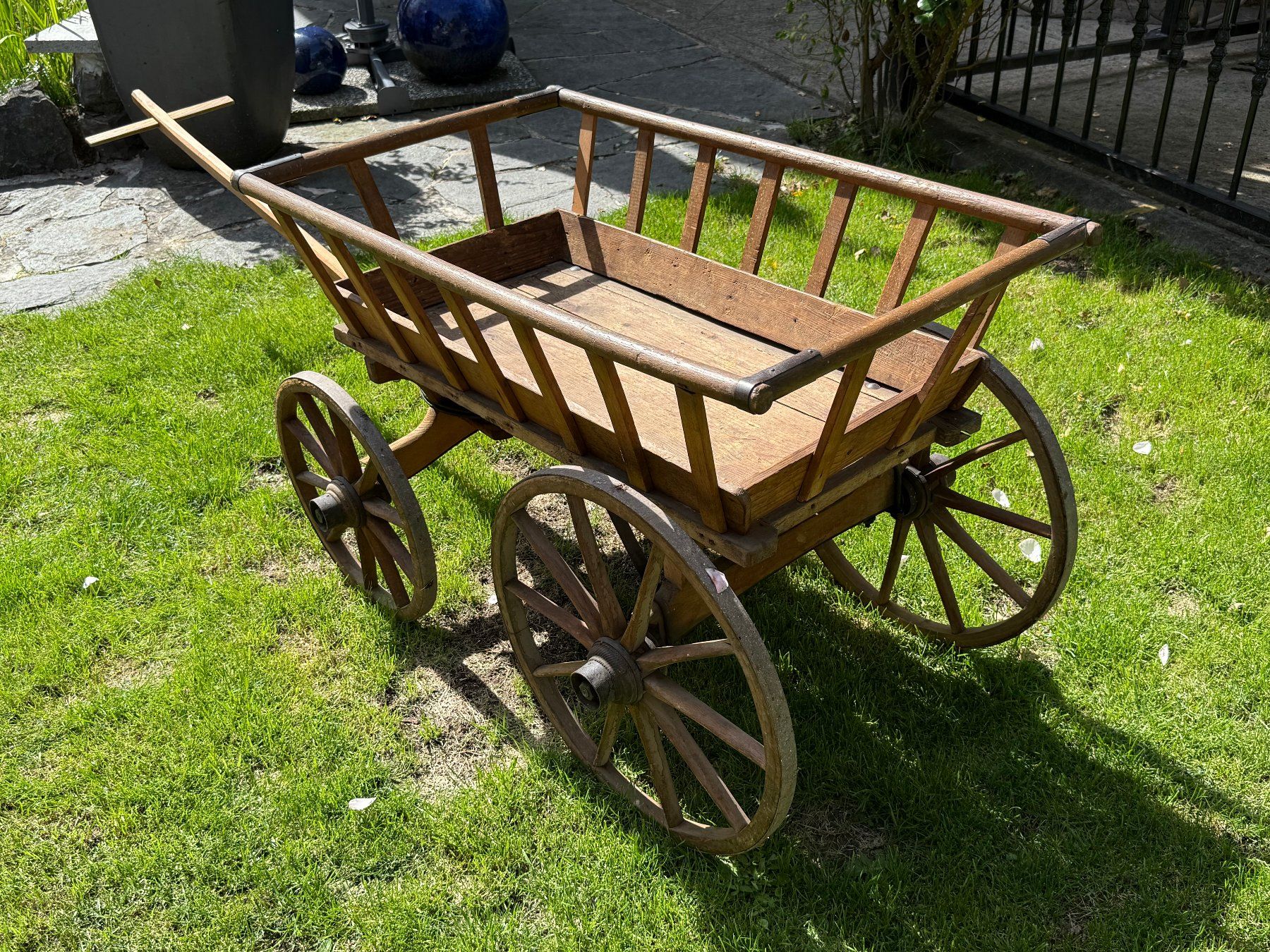 Leiterwagen Holz Gro