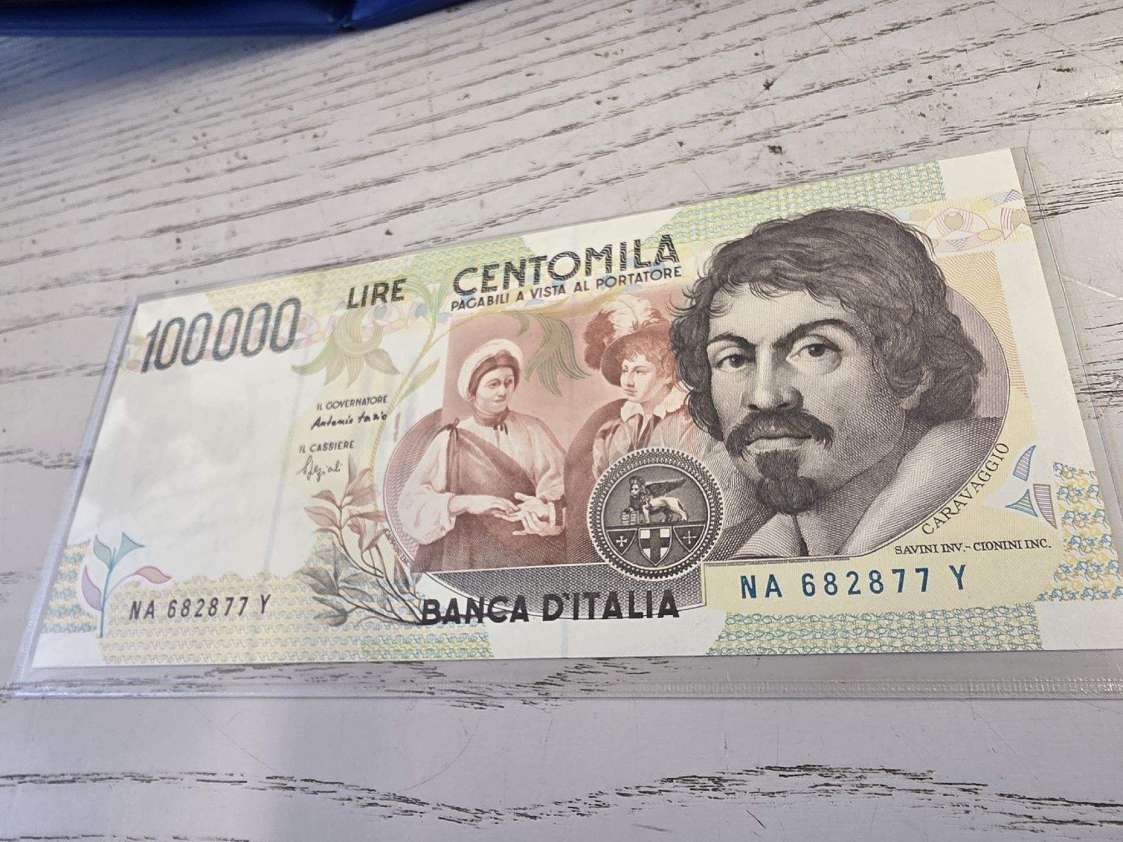 Banknoten: 100000 Lire Banknote Italien 1994  – Neu und originalverpackt aus Herisau von Antiques.AR