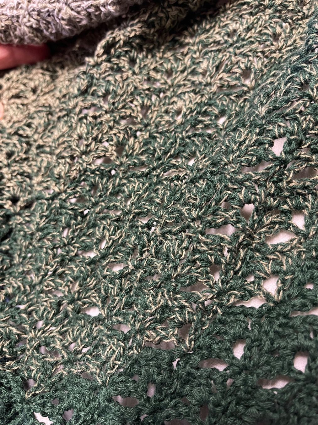 Foulard & Sciarpe: Dreieckstuch grün/grau – Nuovo (secondo la descrizione) da Urnäsch venduto da pas_5r9c 2