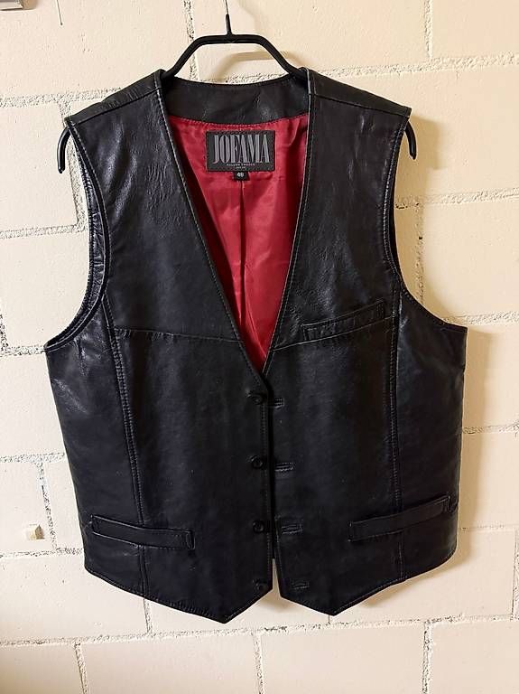 Gilet & Giacche: Ledergilet schwarz. – Usato da Bülach venduto da G39 1