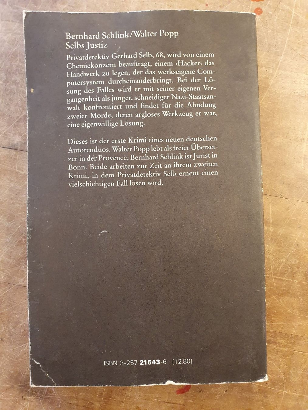 Libri: Selbstjustiz - Bernhard Schlink - Walter Popp - Diogenes – Usato da Zürich venduto da loosebone 8