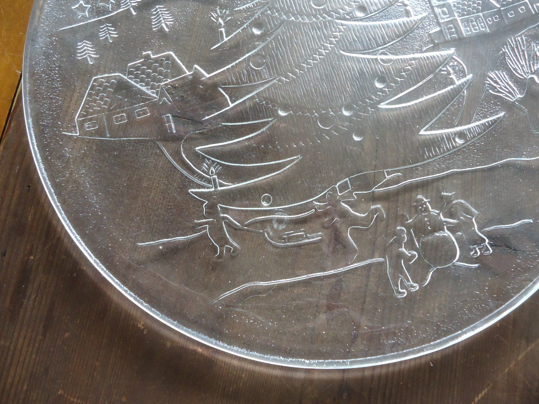 Piatti di portata: Plat en verre - Motif : Noël – Usato da Vessy venduto da mafabe 1