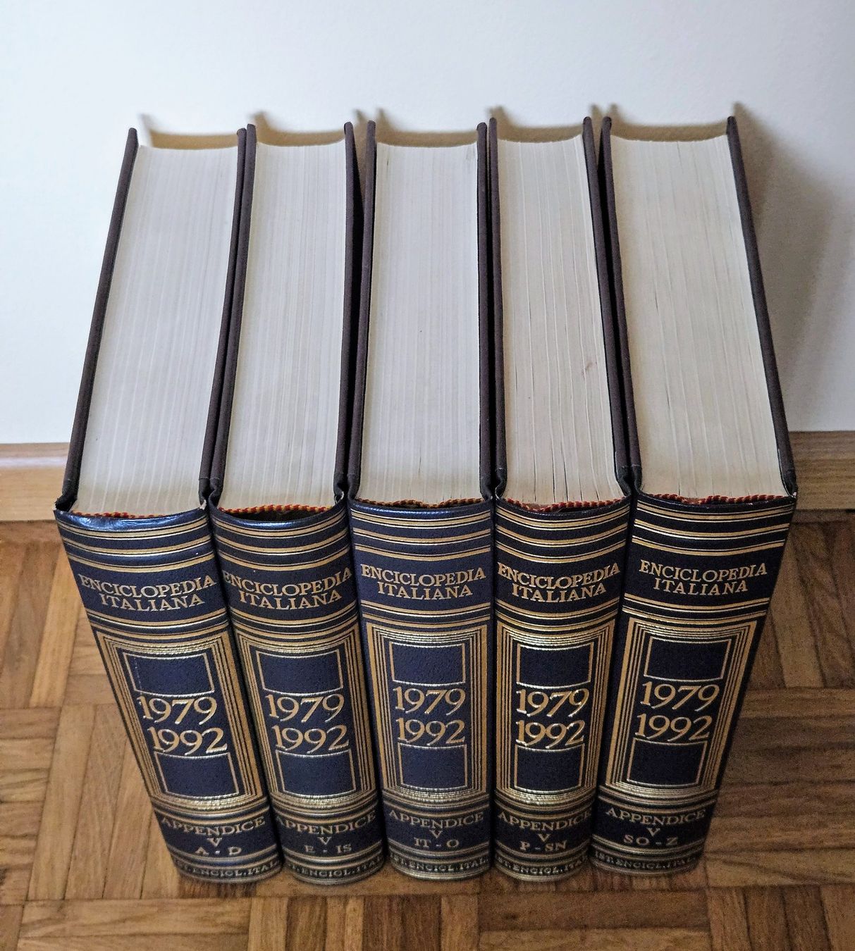 Libri: TRECCANI, Appendice V, 1979-1992, 5 volumi – Usato da Lugano venduto da Numisartes 2