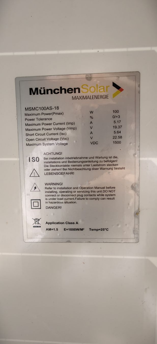 Solargeräte und Solarprodukte: 100W Solarpanel – Gebraucht aus Salmsach von .ERFOLGREICH999. 3