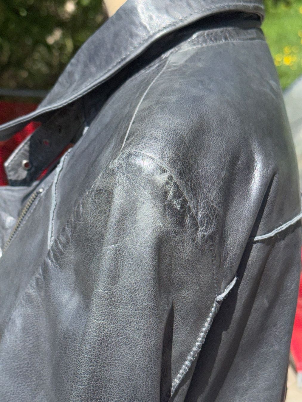 Jacken: Lederjacke Biker-Stil Anthrazit – Gebraucht aus Lostorf von Ka_schmi 8