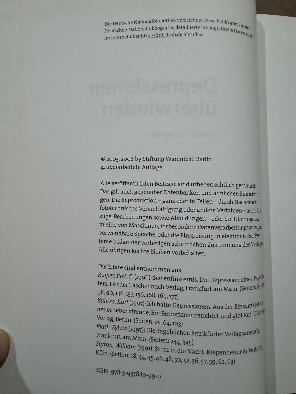 Libri: Stiftung Warentest - Depression überwinden – Usato da Dietikon venduto da MuNathy 2