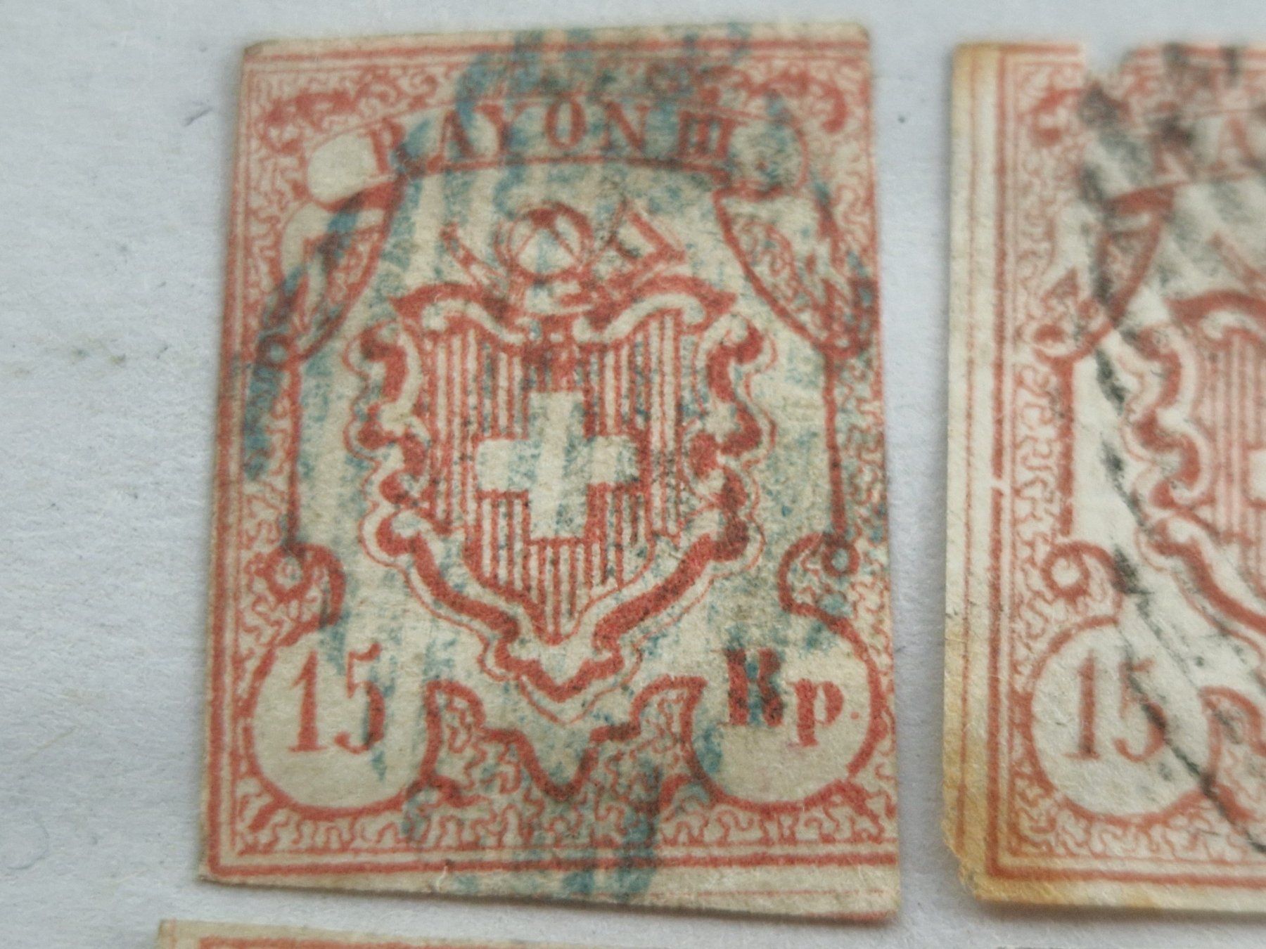Alle Briefmarken: Rayon 20, 4 St., ab 1.- – Gebraucht aus Burgdorf von Glossy01 1