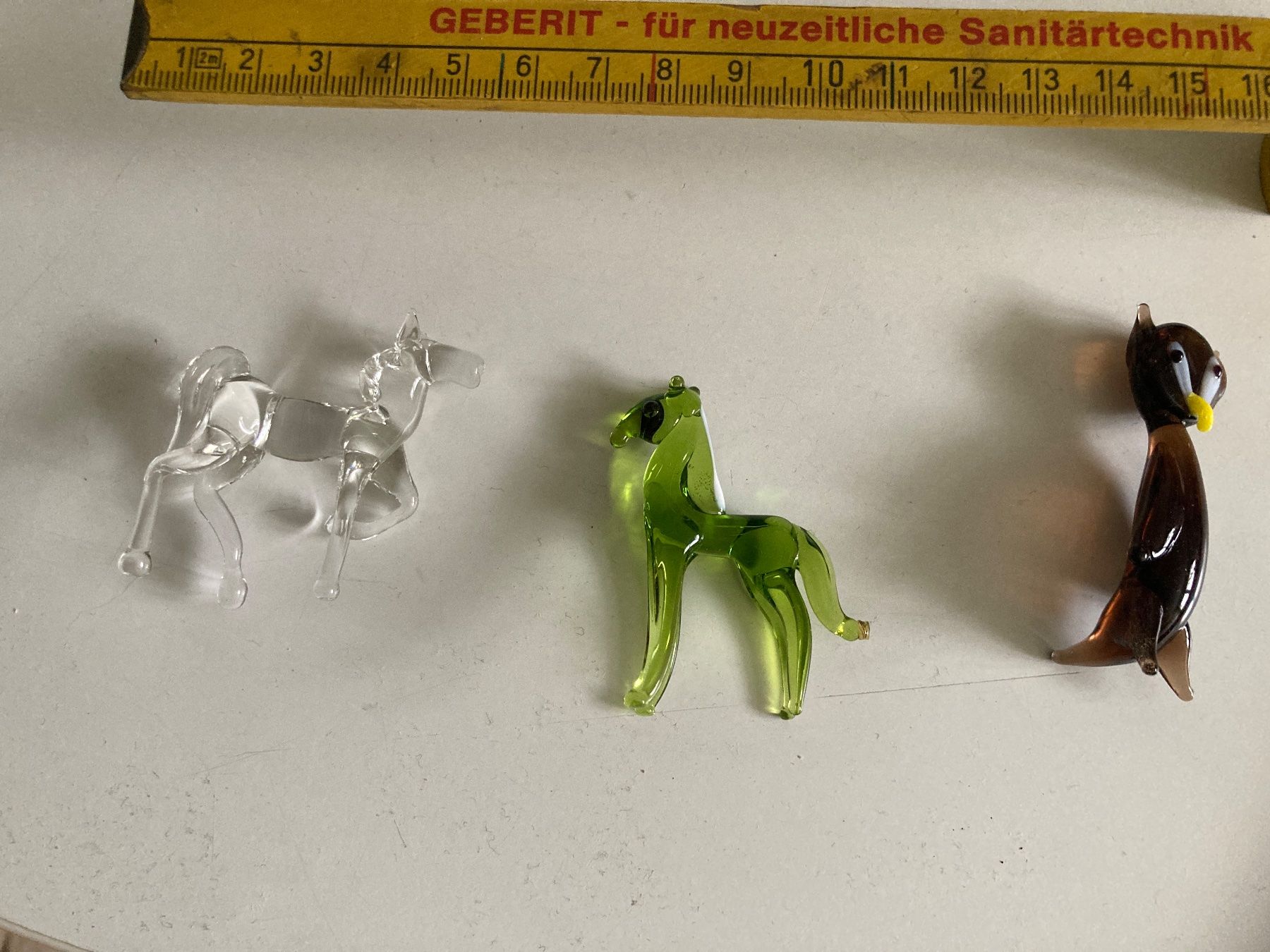 Statuette: 14 bunte, farbige Glas-Tiere – Usato da Zürich venduto da Chaeffeler 7