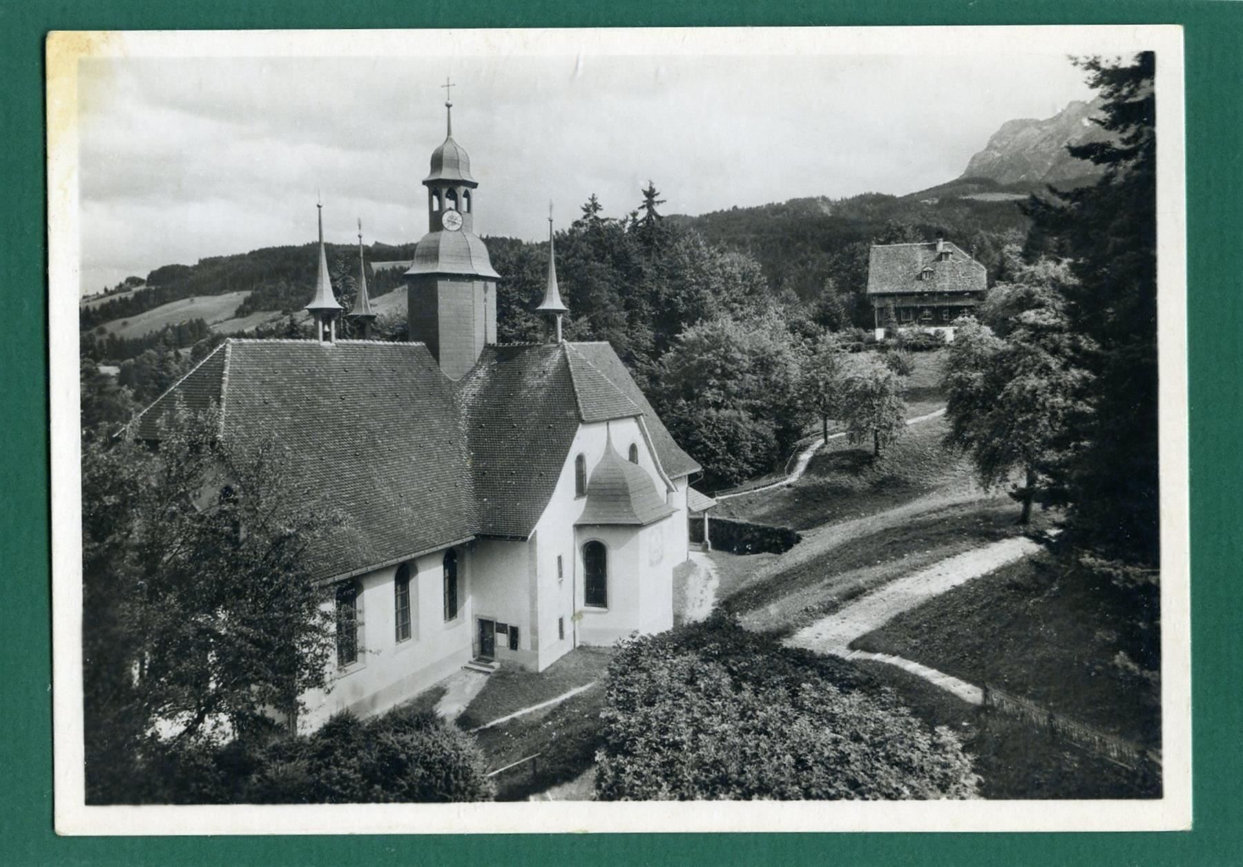 Cartoline postali: Kriens - Wallfahrtskirche Hergiswald, ungelaufen,Grossformat – Usato da Sargans venduto da Hausi1951