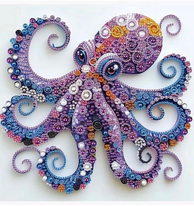 Bastelsets: Diamond Painting: Octopus 30x30cm – Neu und originalverpackt aus Teufenthal AG von MeineSchatztruhe