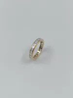 ALLIANCE DIAMANT RING IN 750 GELBGOLD, 2.160 CT.