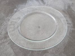 Dekorativer Glas Teller, gebraucht, perfekt für den Sommer!