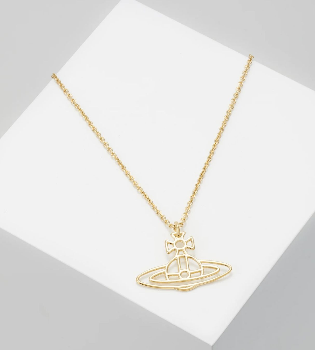 Catenine: Vivienne Westwood THIN LINES FLAT ORB PENDANT - HALSKETTE – Nuovo e nell'imballaggio originale da Oberaach venduto da Dandy2021