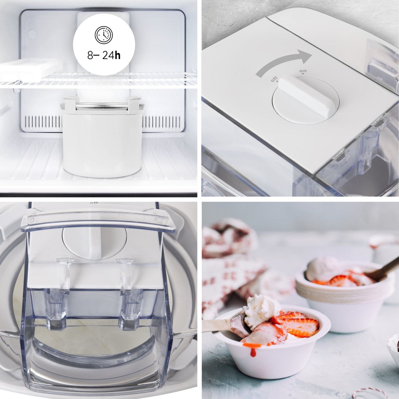 Toutes les machines: Eismaschine Eisbereiter Softeismaschine 1,5L ohne Kompressor – Neuf avec emballage d'origine à Herisau par Serenco 3