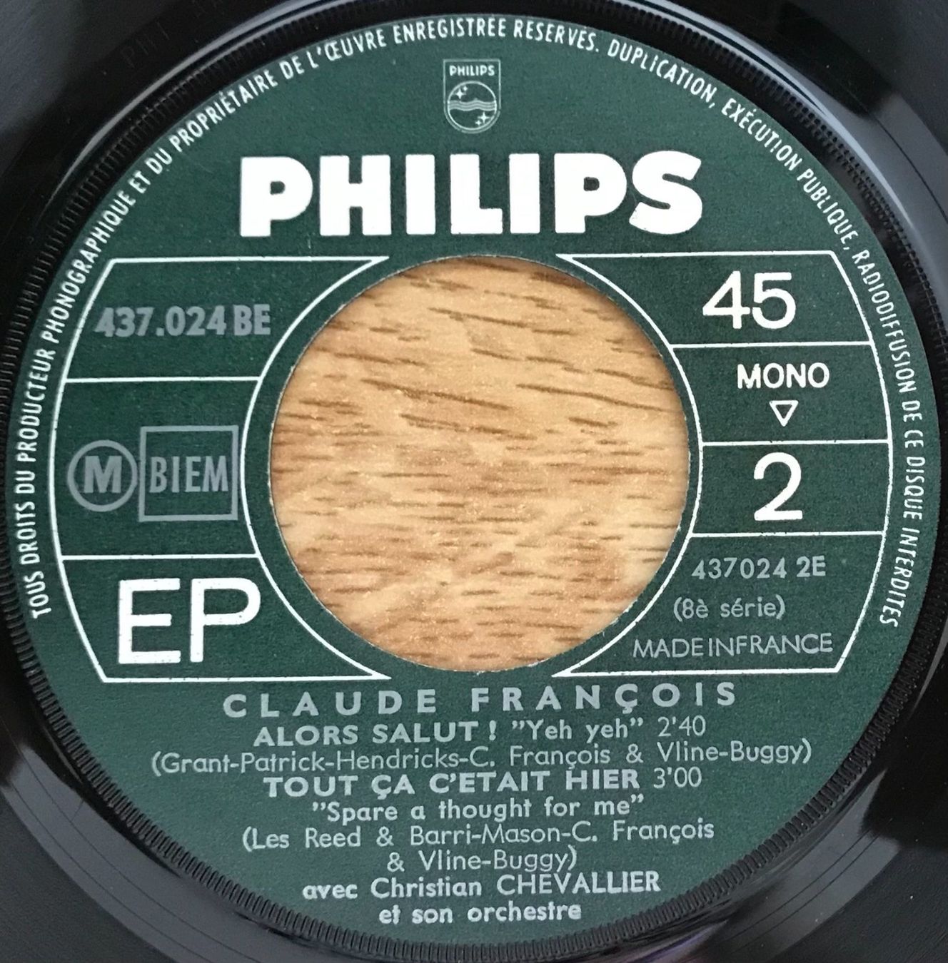 Dischi in vinile: CLAUDE FRANÇOIS - LES CHOSES DE LA MAISON – Usato da Bussigny venduto da vinyl-pas-cher 3