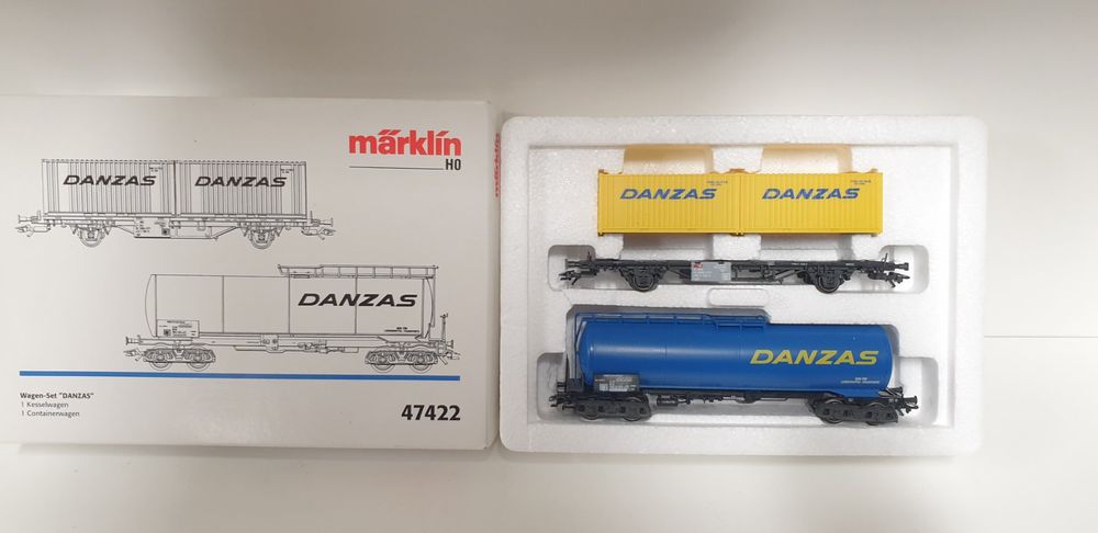 Wagon Marklin 48043 HO Danzas - Neuf En Boîte - Modélisme Ferroviaire