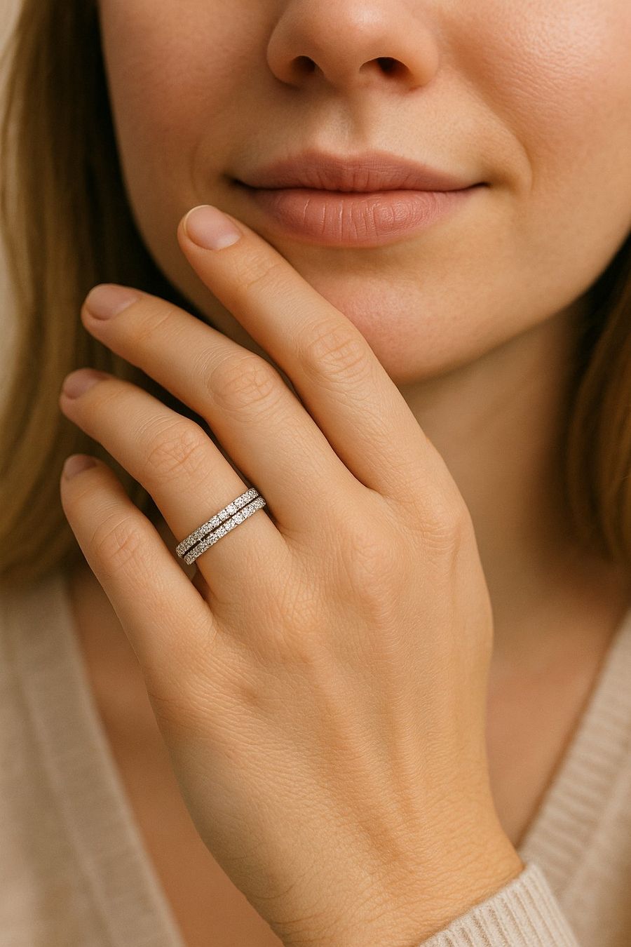 Ringe: NEW Diamant - Alliance Ring (2 Teillig) – Neu und originalverpackt aus Zürich von jujusi