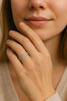 NEW Diamant - Alliance Ring (2 Teillig)