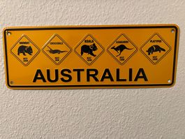 Originelles Australien Strassenschild - Top Zustand!