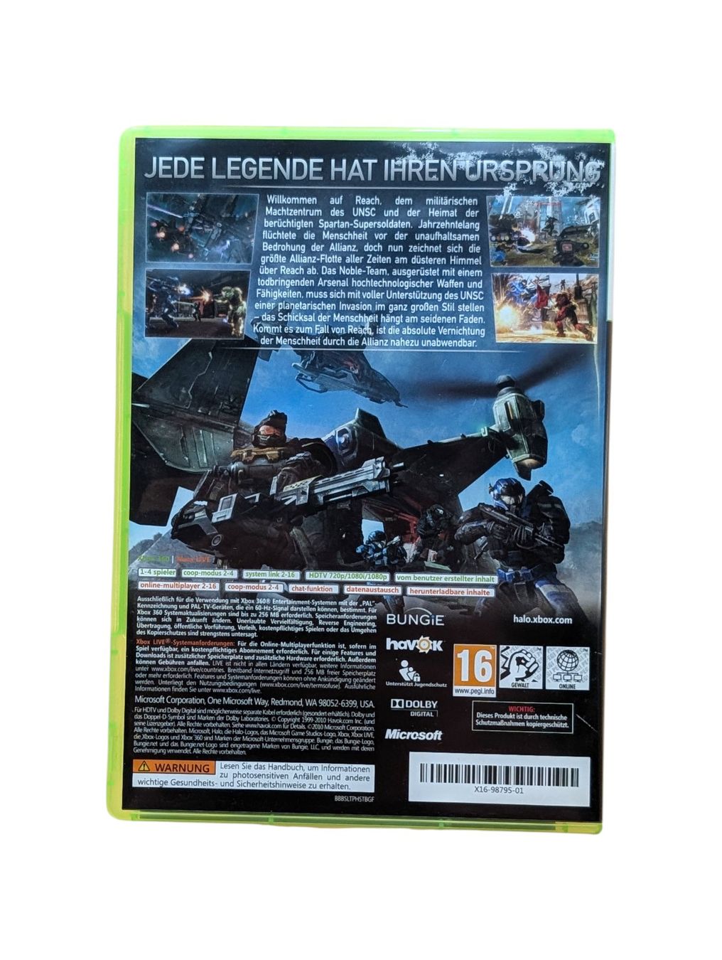 Microsoft Giochi: Halo Reach Xbox 360 – Usato da Domat/Ems venduto da IsseldorsShop 1