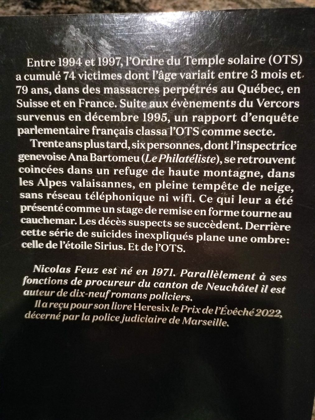 Libri: La Secte Nicolas Feuz – Usato da Cortaillod venduto da rozinna 1