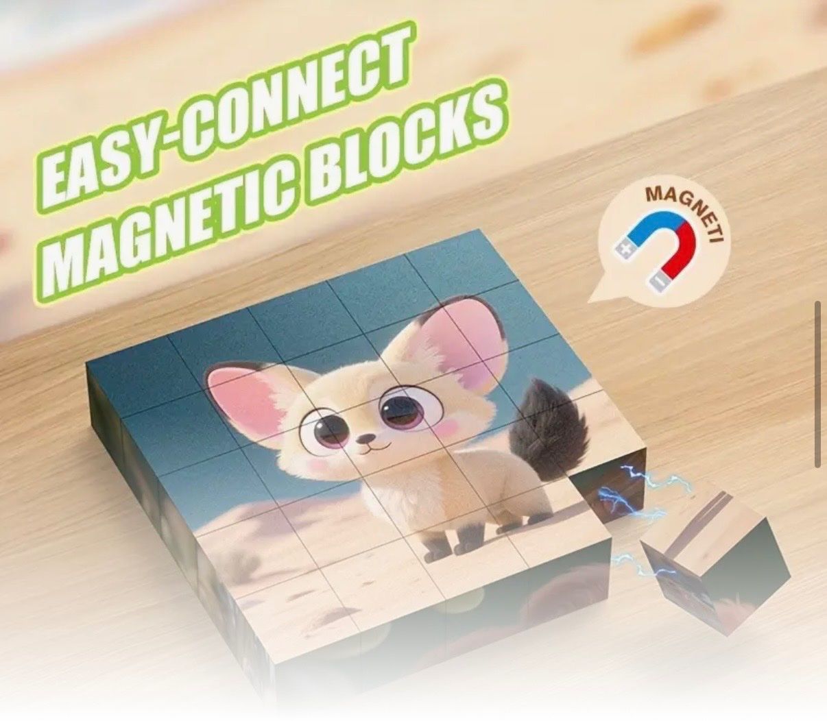 Puzzles: Puzzle-Magnetisch-Tiere- 6 Puzzles in einem Block-kognitiv – Neu und originalverpackt aus Teufenthal AG von MeineSchatztruhe 2