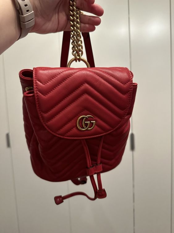 GUCCI Marmont Rucksack Mini Rot (Gebraucht) in Büsserach für CHF 350 ...