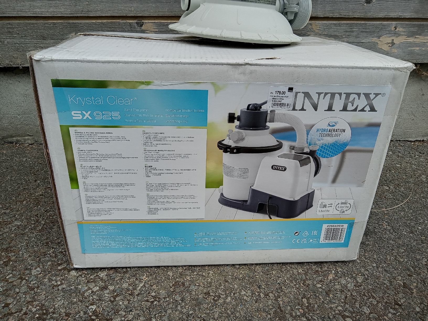 Intex Accessori per Piscine: Intex Sandfilterpumpe Krystal Clear SX 925 – Usato da Rehetobel venduto da Modi98