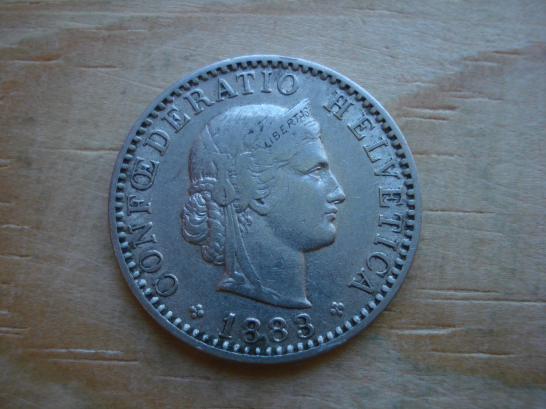Tutti le monete: (S1) 20 Rappen 1883 – Usato da Erlach venduto da Net-Coins