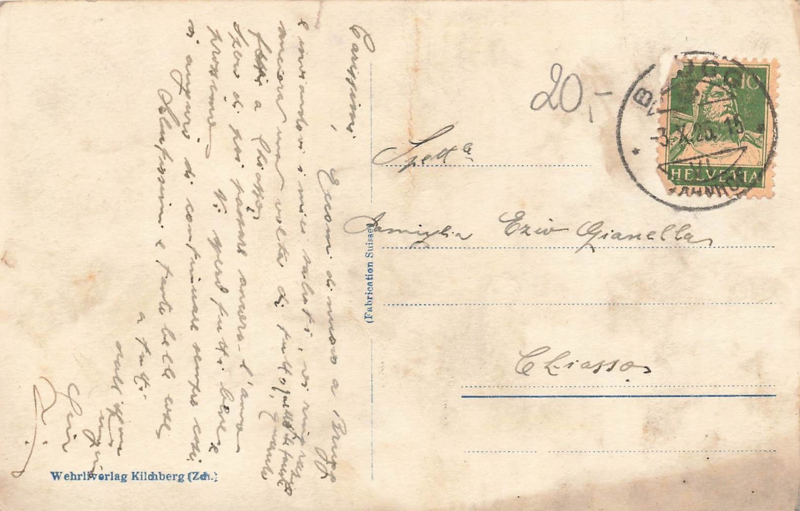 Cartoline postali: Brugg AG Stadthaus und Post – Usato da Biasca venduto da Blenio71 1