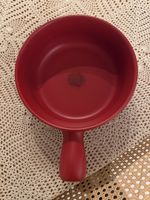 Vintage Red Fondue Caquelon/Pan