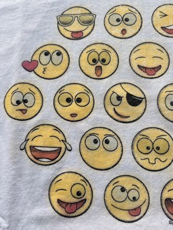Emoji T-Shirt, Gr. 158-164, Sommer Look, 🌞