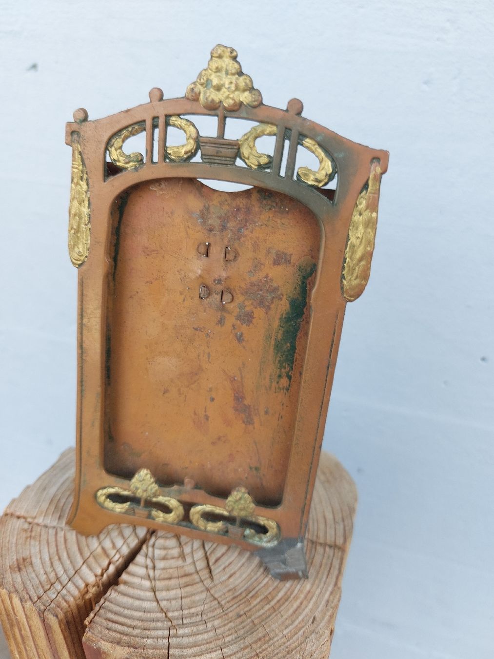 Bilderrahmen: Fotohalter aus Blech um 1800 – Gebraucht aus Ganterschwil von HeidiuPeter