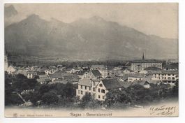 RAGAZ Generalansicht No.  2432 - Stempel Grand Hôtel Tamina