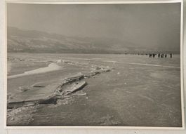 Foto E. Grubenmann, Appenzell, Seegfrörni Bodensee, 13x18 cm
