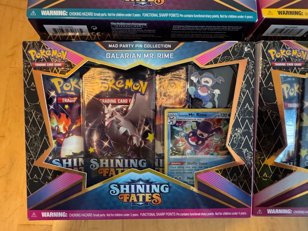 Pokémon - Shining Fates Galarian Mr. Rime Pin Box EN (Neu und ...