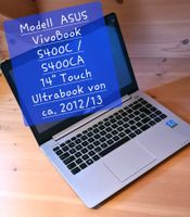 ASUS VivoBook S400CA Ultrabook 14 Zoll Touchscreen Laptop