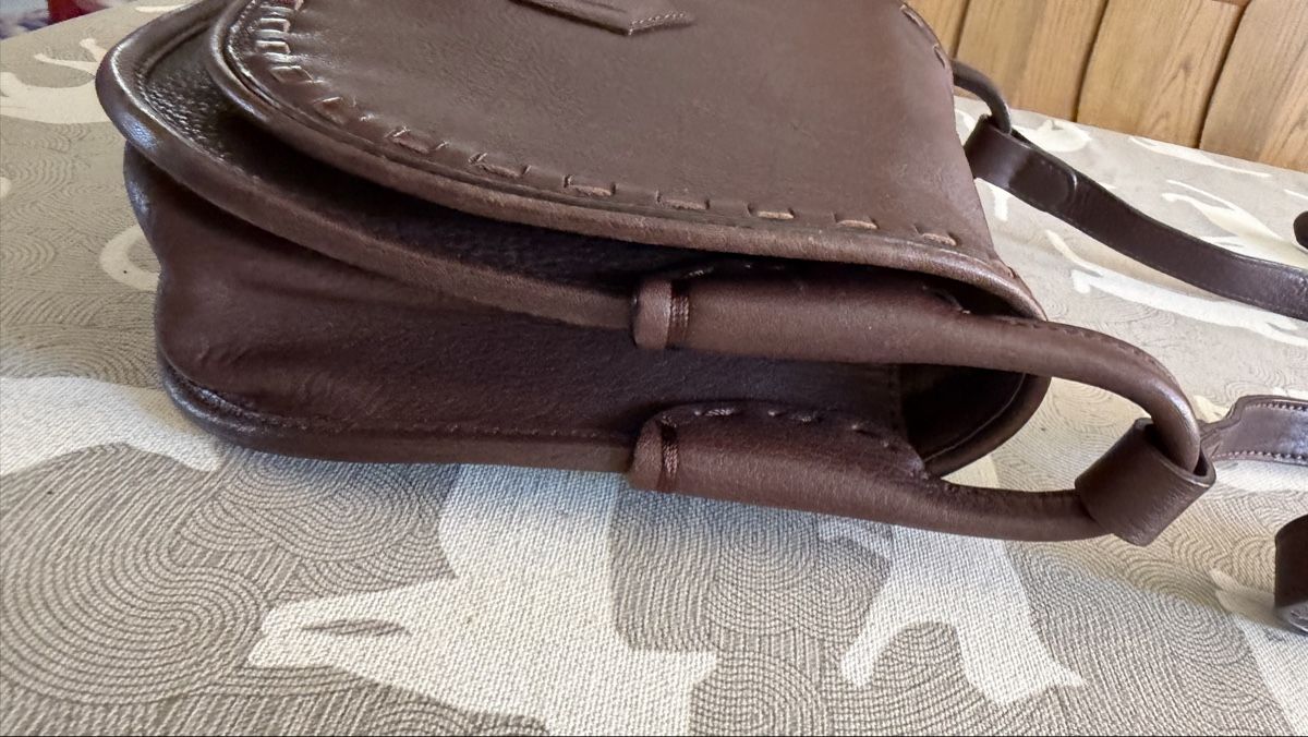 Massimo Dutti Borse da donna: Braune Leder Umhänge Tasche von Massimo Dutti – Nuovo e nell'imballaggio originale da Buchs AG venduto da wilpena 3