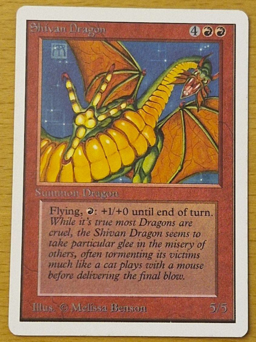 Magic The Gathering Sammelbilder & Trading cards: MTG Shivan Dragon Unlimited – Gebraucht aus Thun von Redjoker