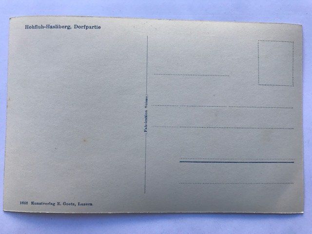 Cartoline postali: Hohfluh-Hasliberg, um 1920 – Usato da Niederscherli venduto da Lucia16 1