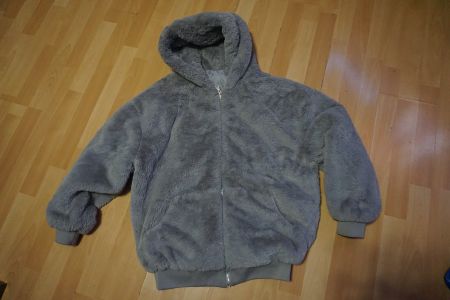 Winter Kuscheljacke, Grau, ca. Grösse M