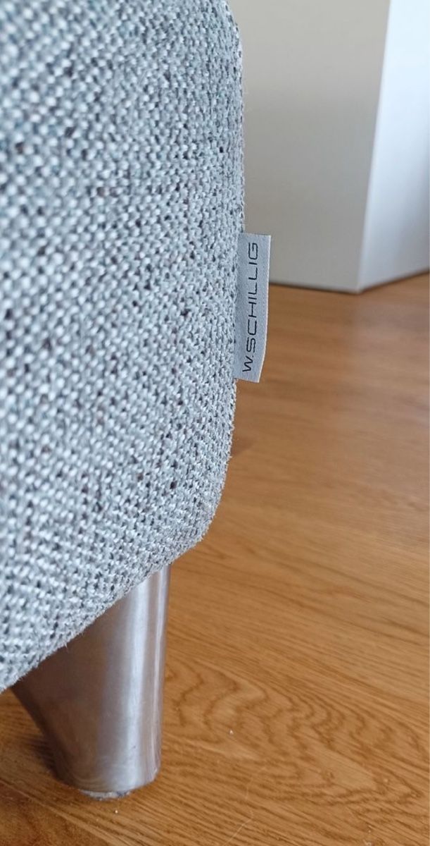 Divani: Ecksofa W.Schillig Stoff Grau mit Schlaffunktion – Usato da Hofstetten ZH venduto da Pinopistola 4