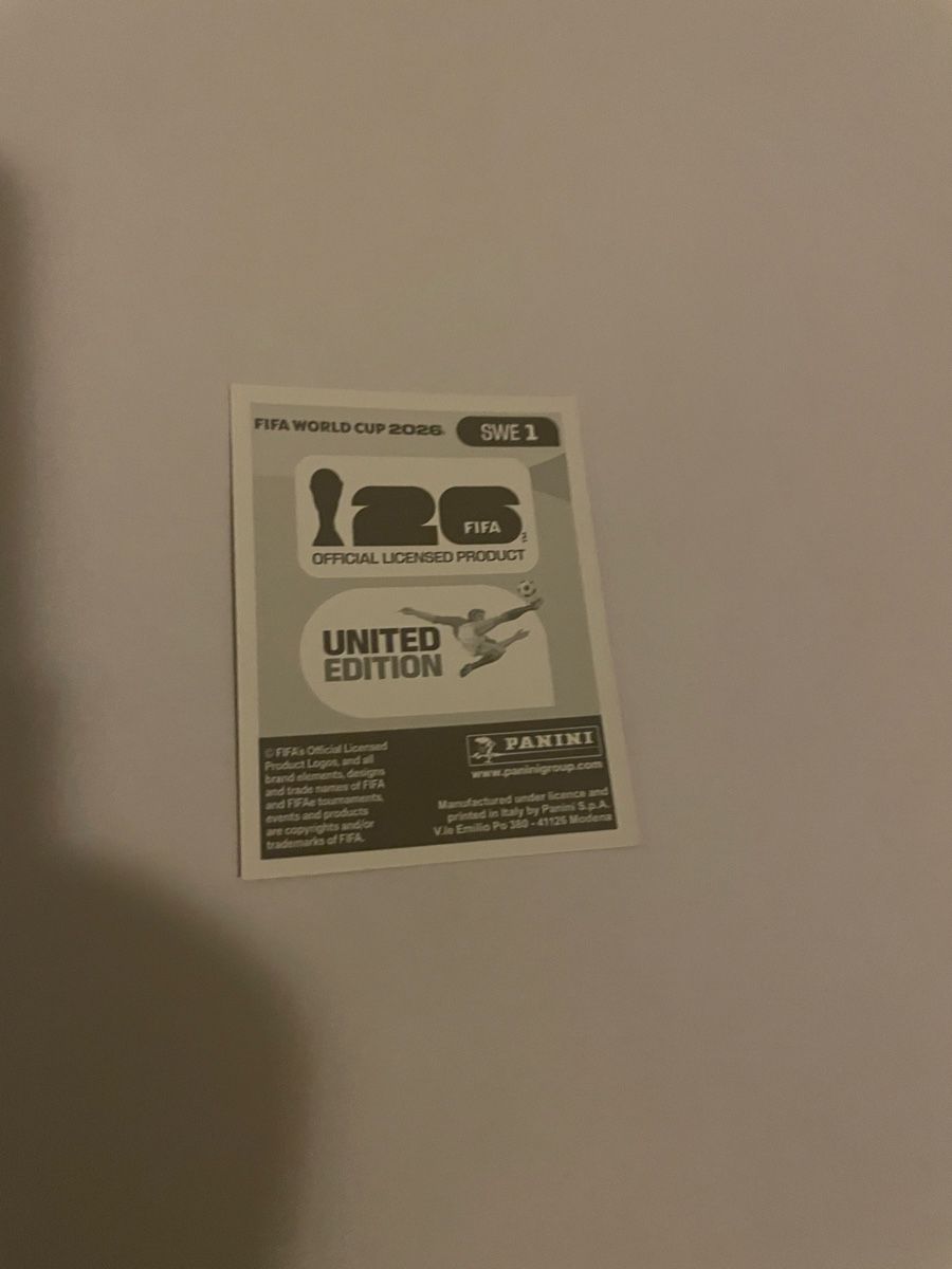 Panini Carte collezionabili: FIFA WM 2026 Schweden SWE 1 – Nuovo (secondo la descrizione) da Winterthur venduto da Cobraforce 1