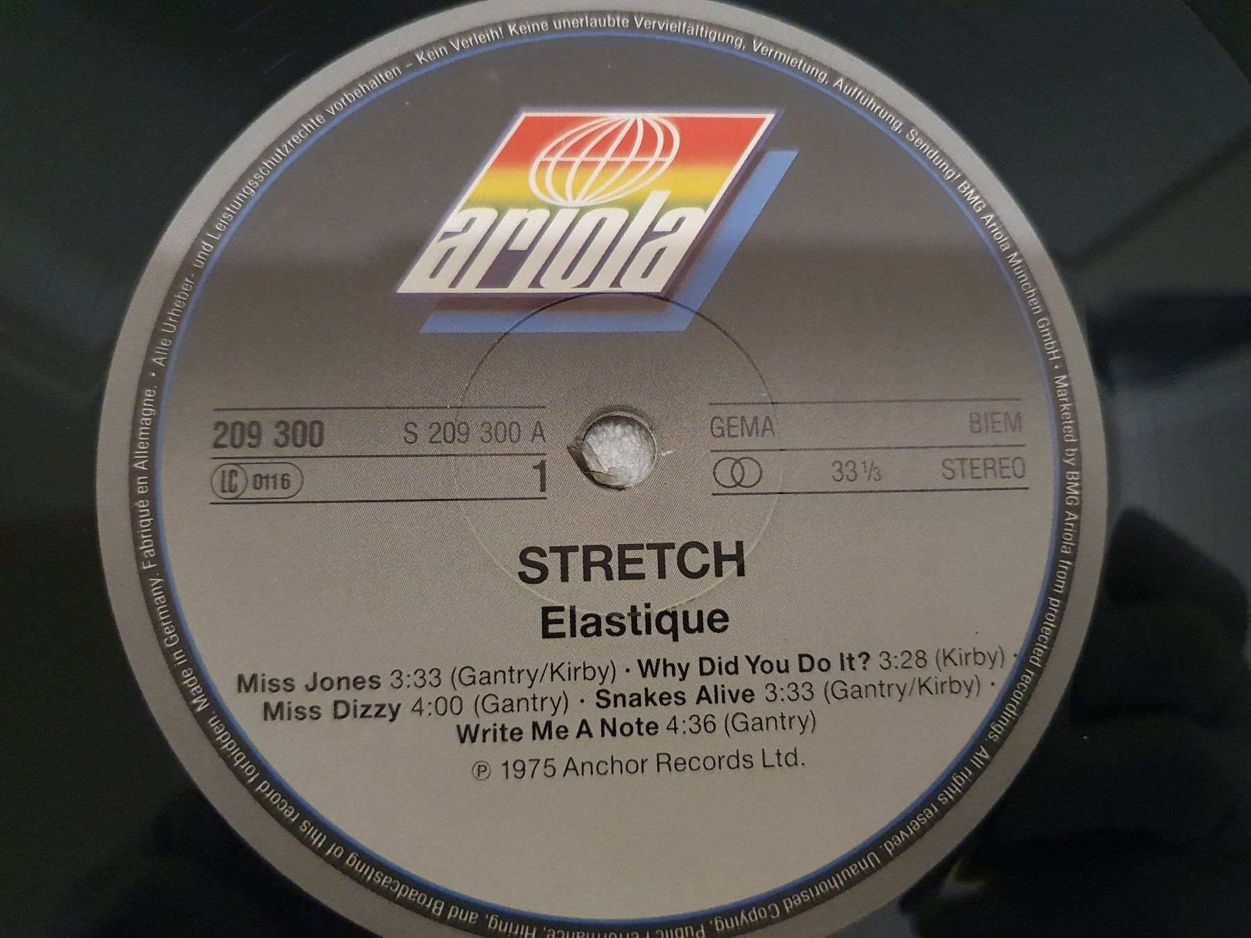 Dischi in vinile: Stretch – Elastique – Usato da Uster venduto da Vinyl-Leidenschaft 3