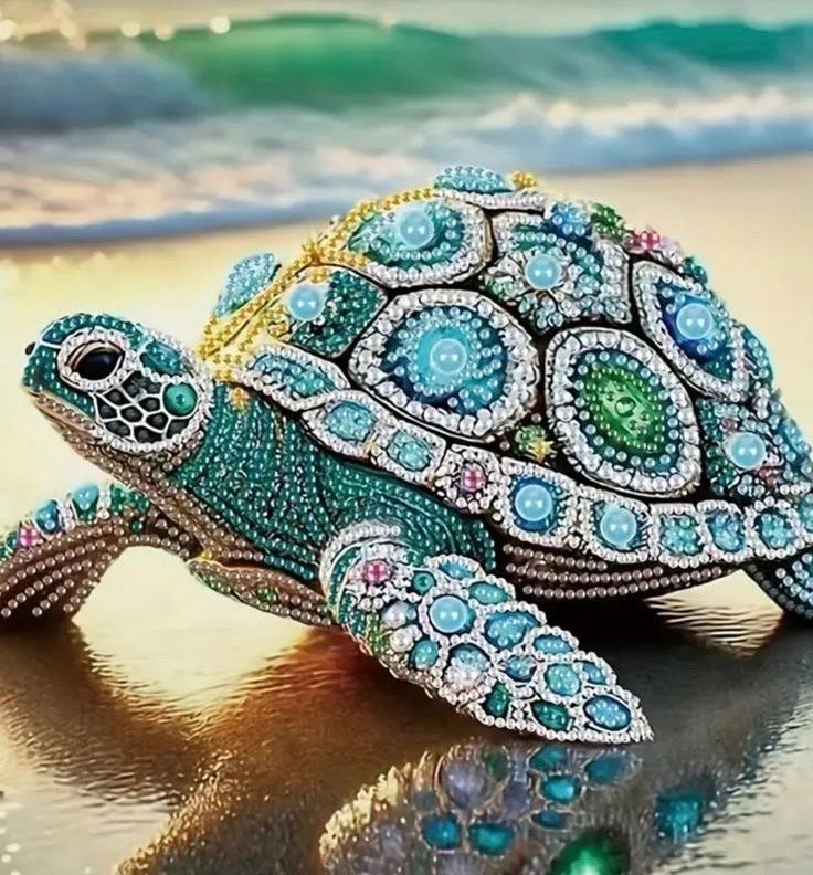 Kit bricolage: Diamond Painting: Schildkröte 30x30cm – Nuovo e nell'imballaggio originale da Teufenthal AG venduto da MeineSchatztruhe