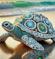 Diamond Painting: Schildkröte 30x30cm