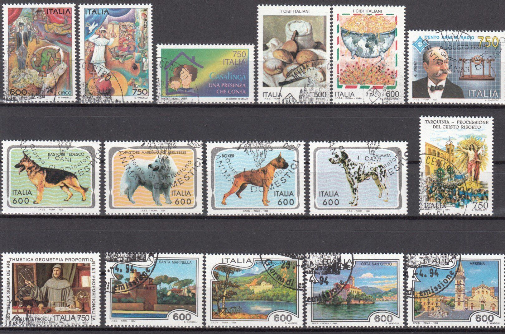 Tutti i francobolli: Italien 1994 mit ET – Usato da Bürglen TG venduto da StampGraf 1