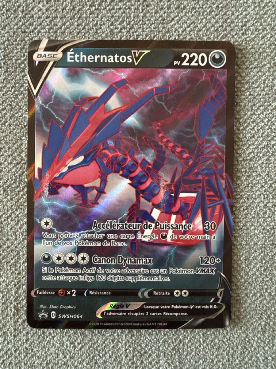 Pokémon Carte collezionabili: Carte Pokémon Éthernatos V - promo – Usato da Genève venduto da fat_8jwz