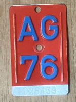 AG 76 - VELONUMMER - FAHRRADSCHILD - PLAQUE DE VELO - AG 76