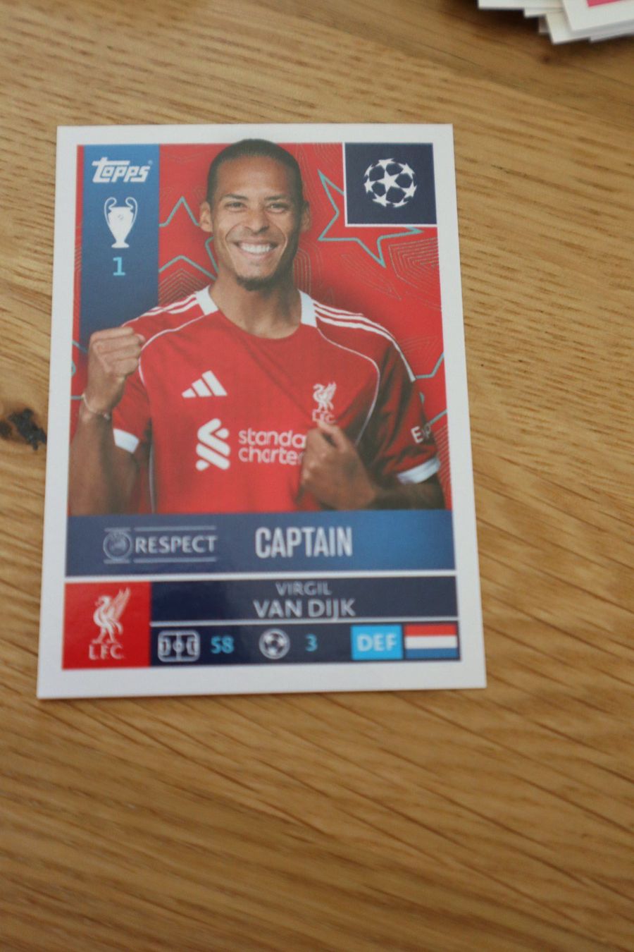 Topps Sammelbilder & Trading cards: Topps CL 25/26 Sticker Nr.253 Virgil van Dijk – Gebraucht aus Luzern von grnet06